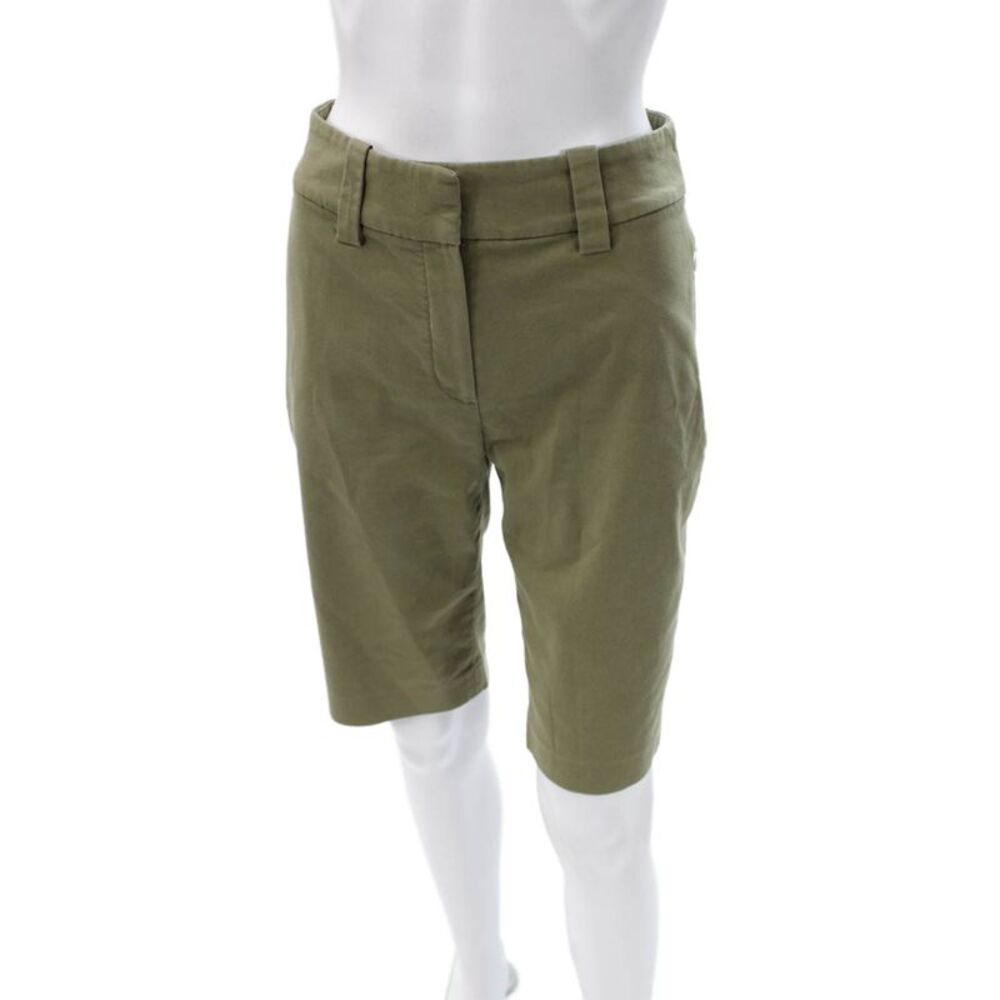 Elie Tahari Unisex Chino Shorts Green Size 2